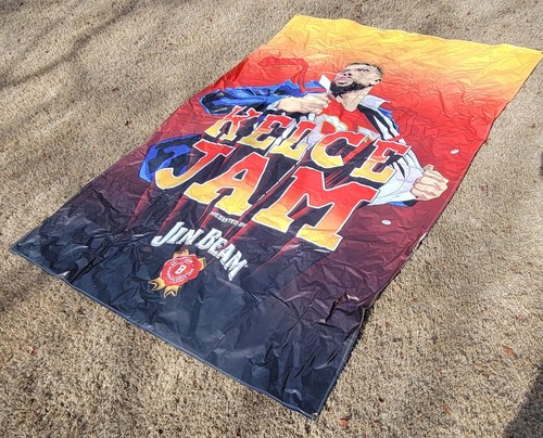 Striscione KELCE JAM 8'x12' Kansas City Chiefs Travis Kelce grande pubblicità - Foto 9 di 9