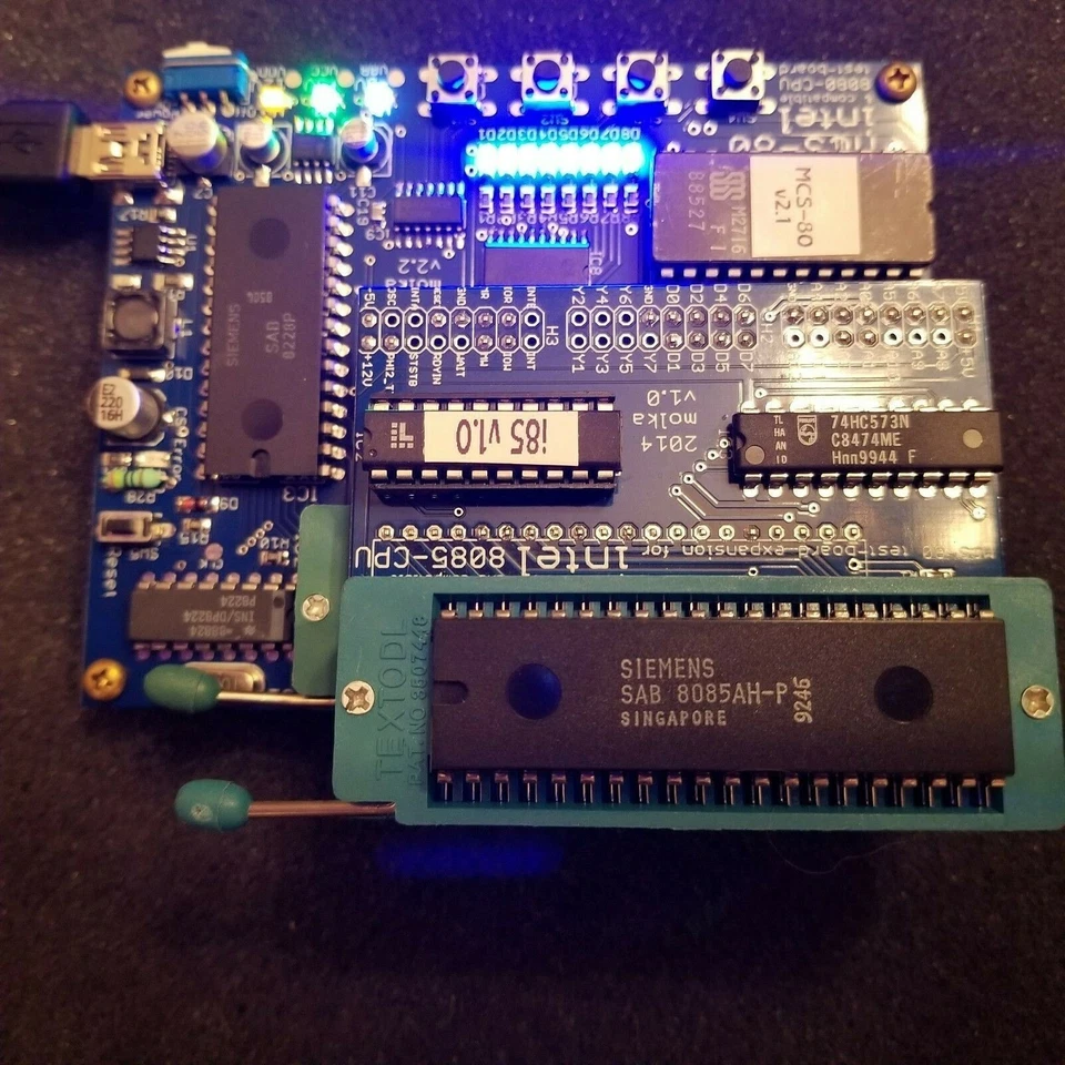 Microprocesador 8085ah-p Siemens 10 piezas probado funcionando, 8085 8 bits envío a EE. UU. Foto 2 de 3