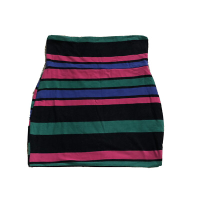 Delias Juniors Stripes Pencil Mini Skirt SC Short Size M Multi Colored 