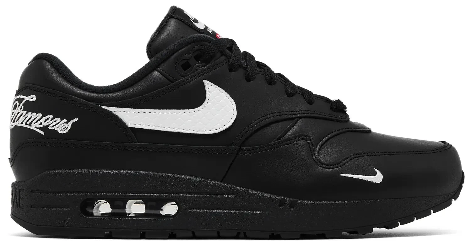 Supreme x Nike Air Max 1 Noir   UK7.5 US8.5   Neuf