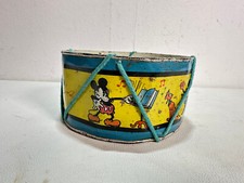 Myszka Miki Blaszany bęben Ohio Art. Co of Bryan USA Myszka Miki Przedwojenna Disney
