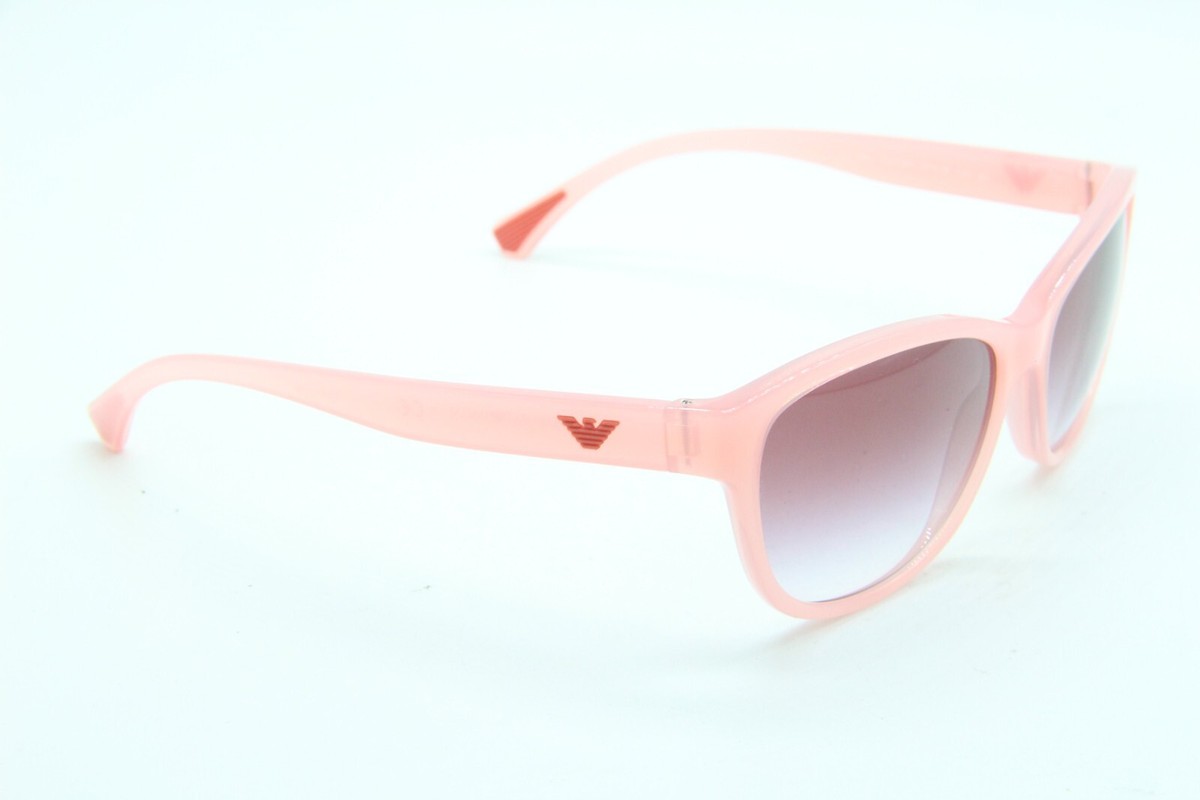 Emporio Armani Unisex Pink and White Sunglasses! Emporio Armani EK4004F Kids Asian Fit 613069 Butterfly Shiny  main image 2