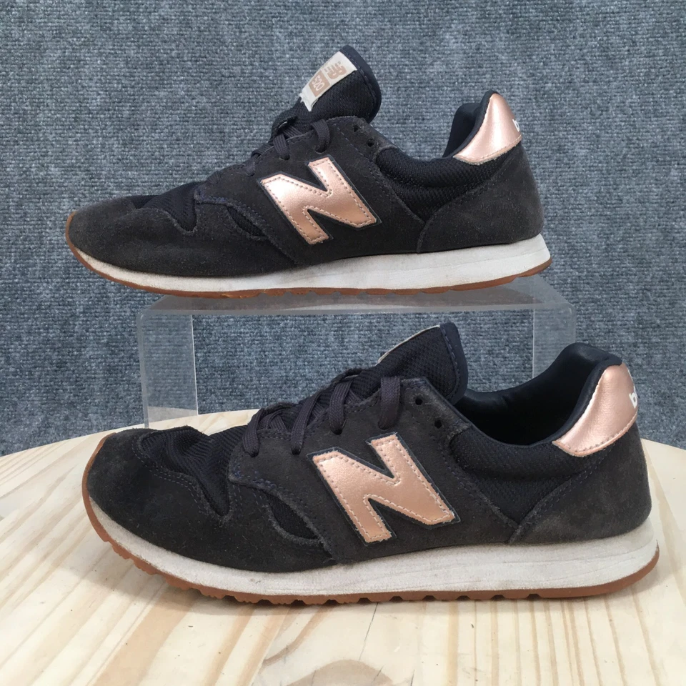 New Balance 鞋 女式 8B 520 步行运动鞋 黑色皮革 无内衬 WL520J2 — 第 2/4 张图片