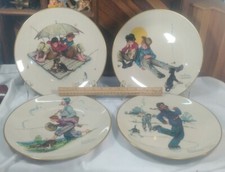 1975 Norman Rockwell Four Seasons Series Limited Edition Gorham Fine China Set