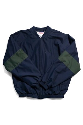Champion Nylon Windbreaker Full Zip Jacket Mint To Be V75418 549967 Men's NWT