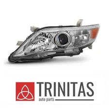 For 2010 2011 10 11 Camry Chrome Headlight Headlamp Left Driver  Head Light Lamp