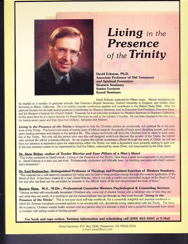 Living in the Presence of the Trinity, Workbook for Personal Renewal - Picture 2 of 2