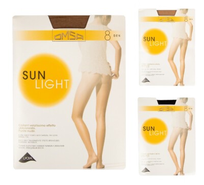 Collant donna OMSA velatissimo effetto abbronzato cinturino confort  tassello ig