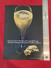 Almaden Vineyards Champagne 1972 Print Ad - Great To Frame!