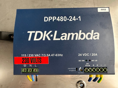 TDK-Lambda DPP480-24-1 Hutschienen-Netzteil (DIN-Rail) 24 VDC / 20A