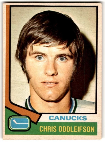 1974-75 O-Pee-Chee Chris Oddleifson Rookie #108 Vancouver Canucks