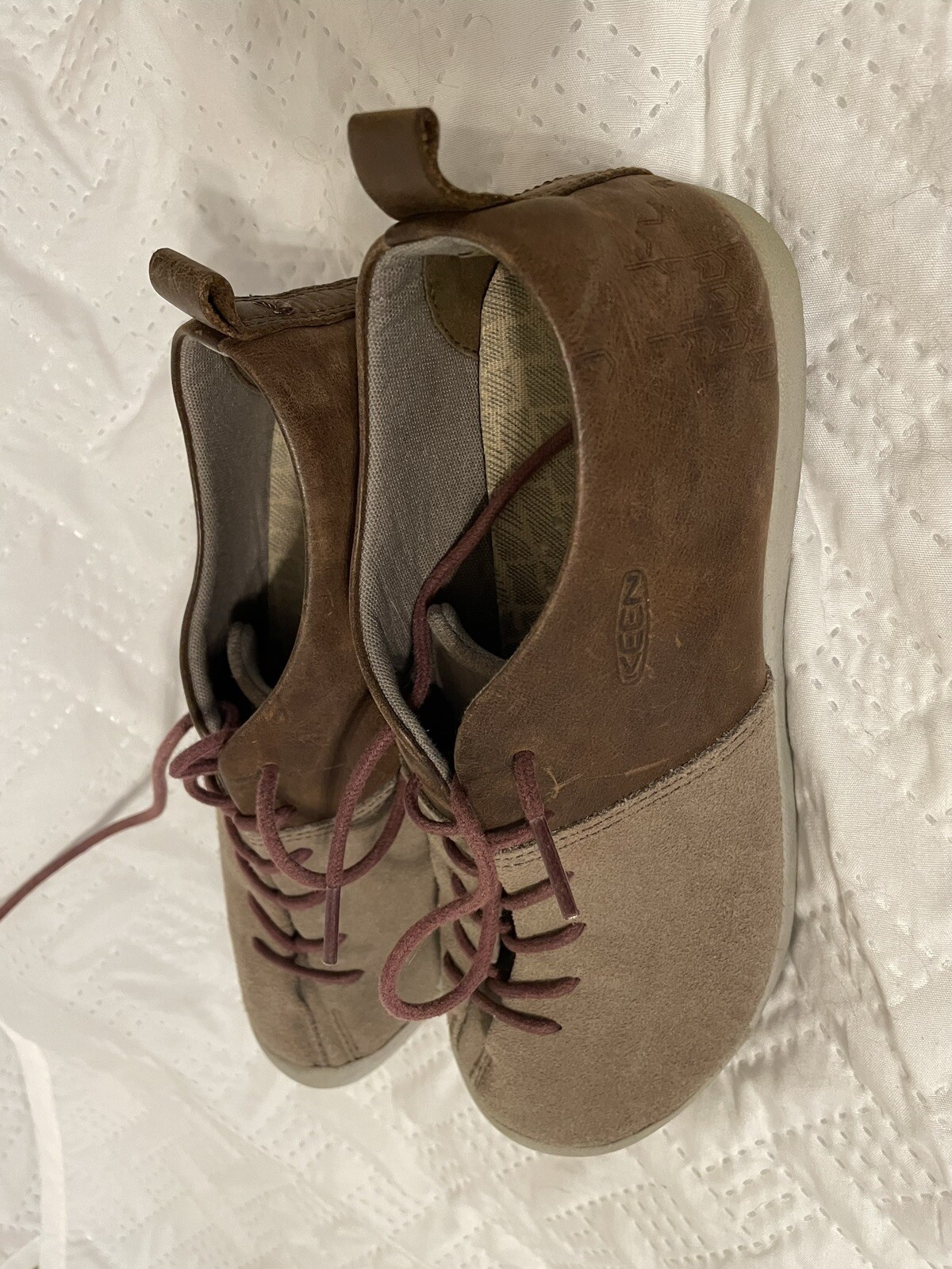 Scarpe da ginnastica donna KEEN Presidio in pelle marrone talpa comode misura 7