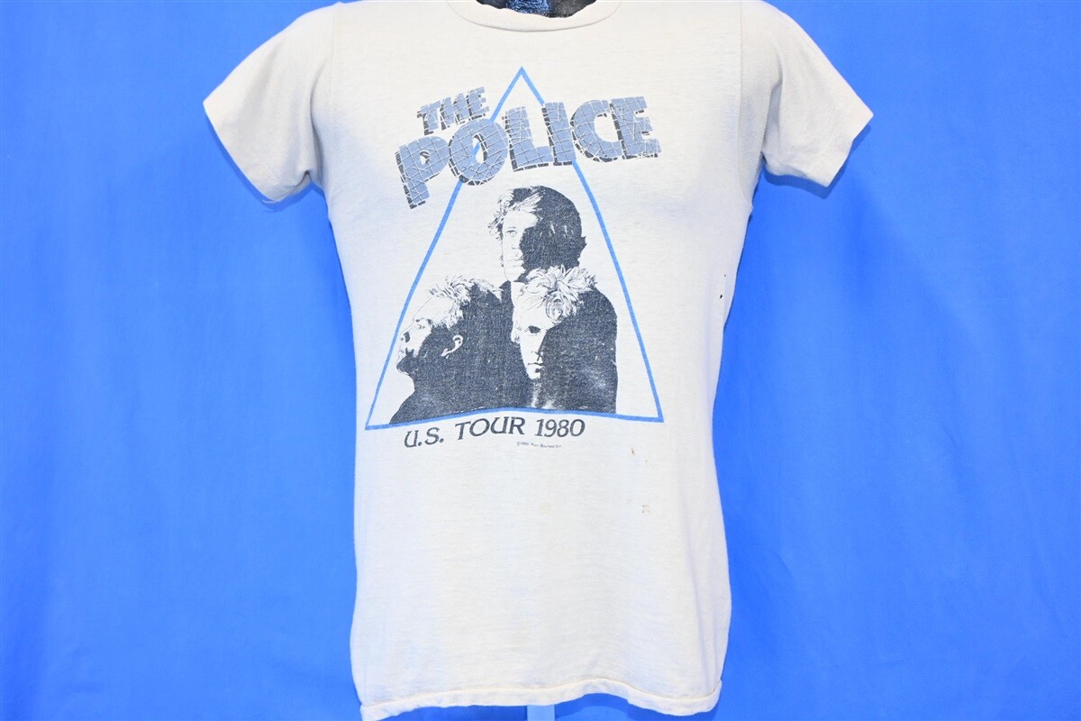 80’s vintage THE POLICE tee 1983 Tシャツ 1983 The Police Rock Band Tour Cotton Black Men S-234XL T