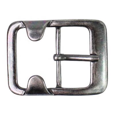 FRONHOFER Maskuline Gürtelschnalle, Dornschnalle, gunmetal Optik, für 4,5 cm Gür
