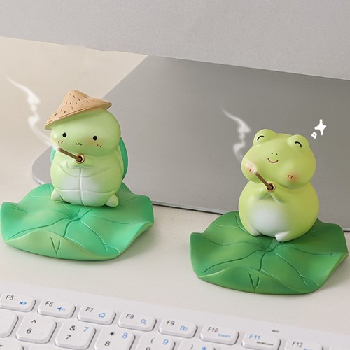 Desk Decor Frog Mobile Phone Holder Frog Model Toy Ornament Decorative Gifts - 第 4/14 張圖片
