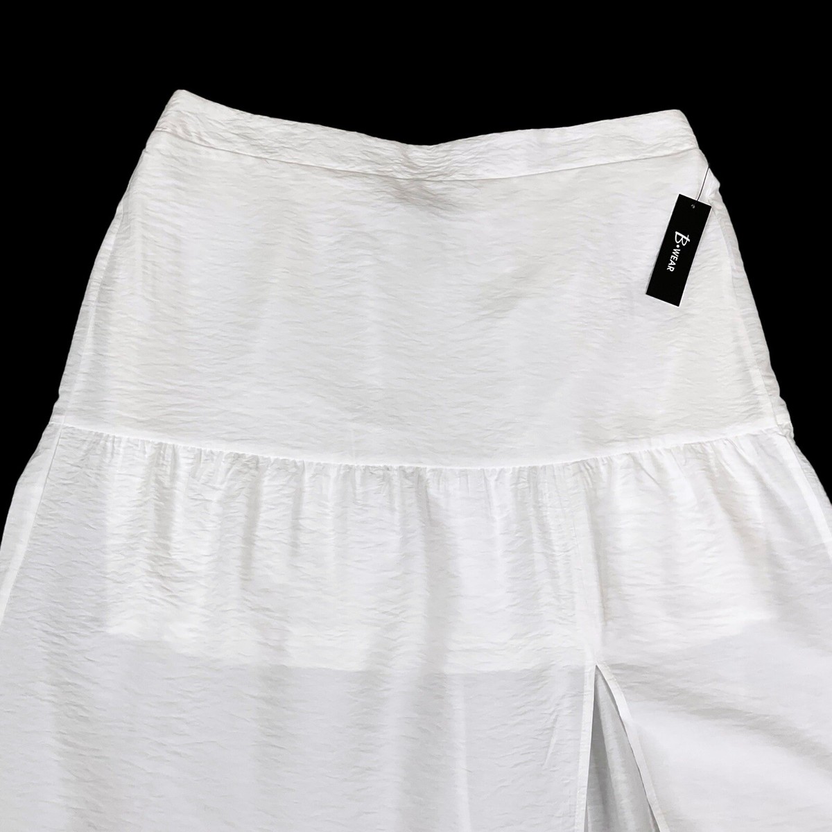 BRIEFING　WOMENS LOGO ELASTIC SKIRT Alexander Wang Logo Elastic Zipper Mini Skirt in Black | FWRD
