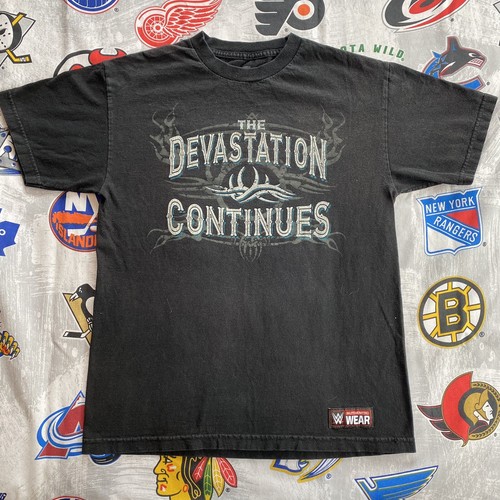 Bill Goldberg "Devastation Continues" Men's T-Shirt Medium WCW WWF WWE