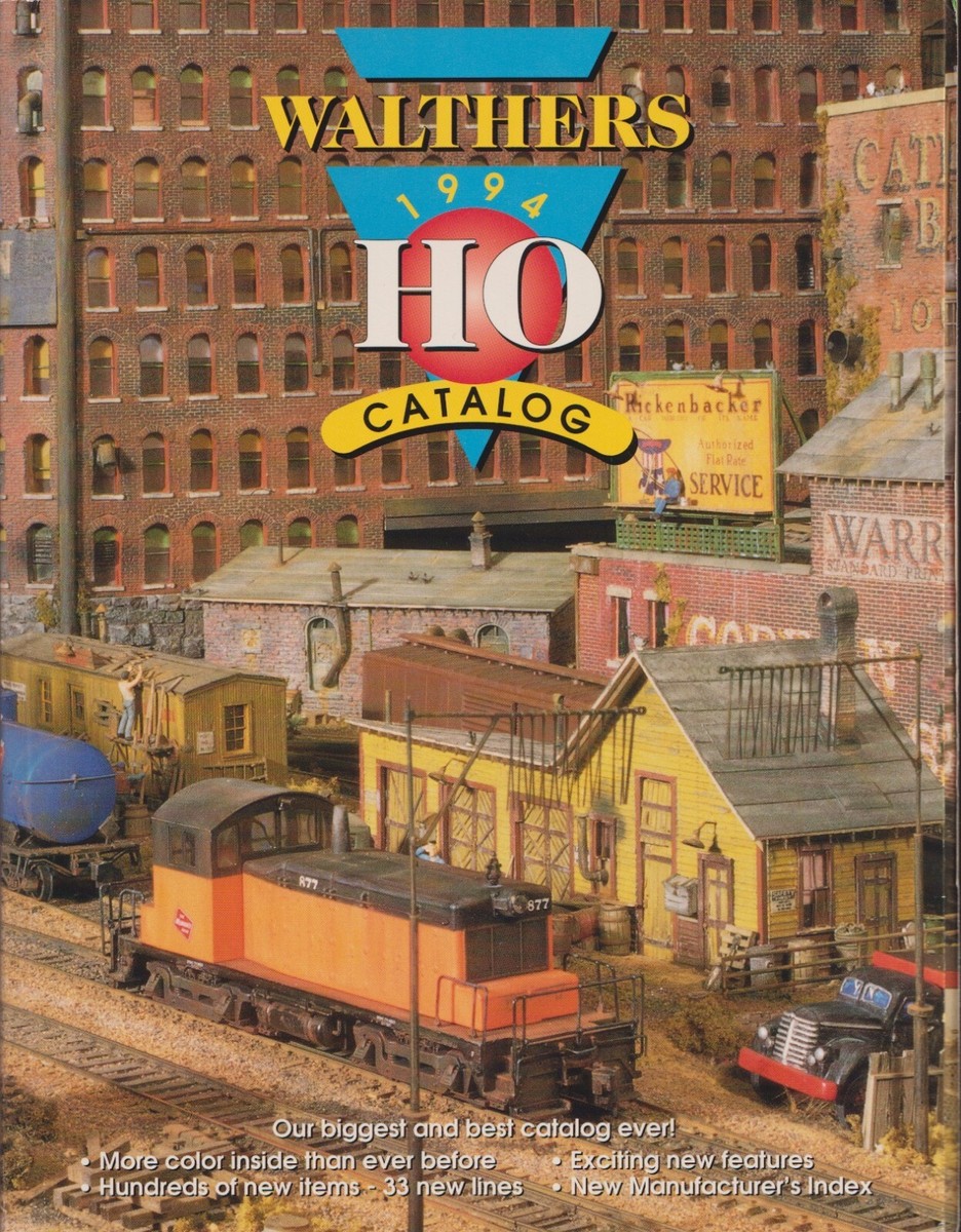 WALTHERS HO SCALE MODEL RAILWAY CATALOG 1994, TRADE PB, 928 pp