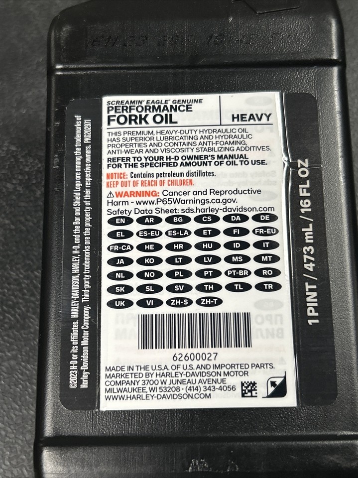 LOT OF 2 OEM GENUINE HARLEY-DAVIDSON SCREAMIN' EAGLE PERFORMANCE FORK ...