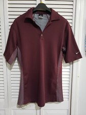 Nike Sphere React Polo Mens Medium Collared Polyester see condition A23