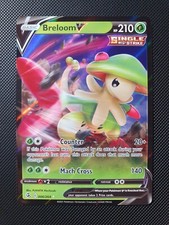 Breloom V 6 Fusion Strike Ultra Rare Pokemon Card Near Mint