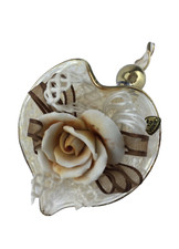 Cornucopia Calla In Vetro Soffiato Oro Zecchino Fiore in Porcellana Capodimonte