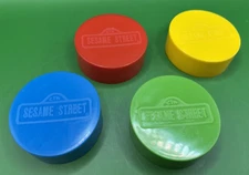 1987 Sesame Street Floor Games for Growing Replacement Part - Four Game Markers