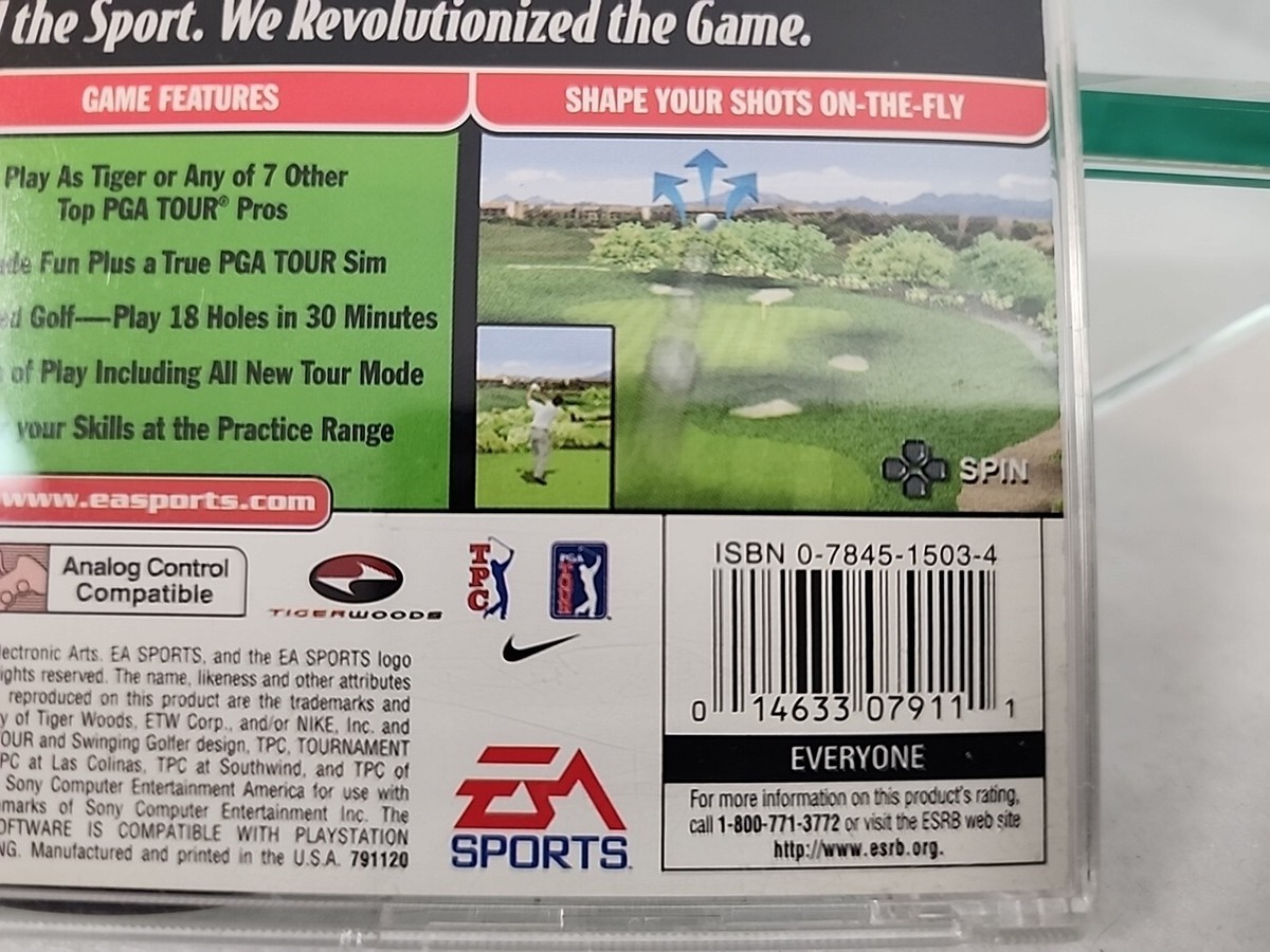 TIGER WOODS PGA TOUR 2000 - PlayStation 1 (PS1) - PAL - Bon état