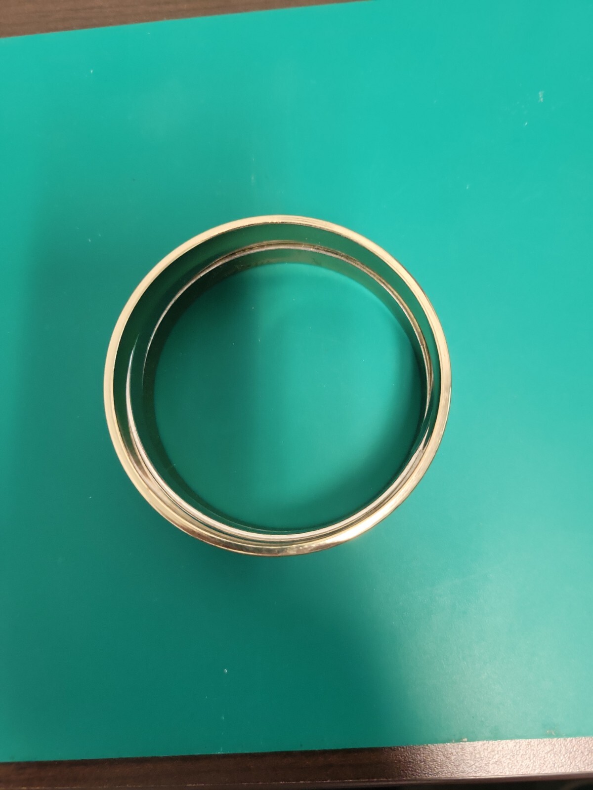 VIntage Enamel Stackable SilverTone Bangle Bracel… - image 3