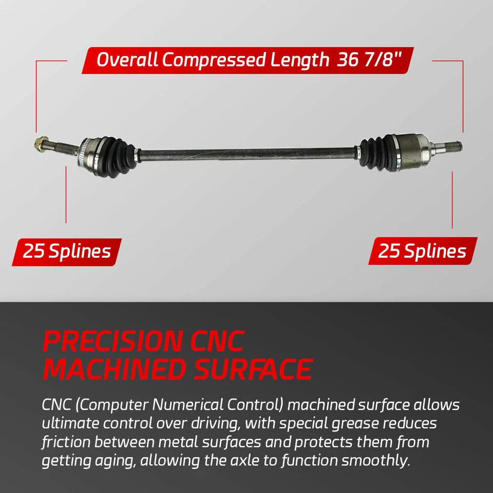 Eje delantero derecho CV para Hyundai Elantra 2001-2006 2005-2009 Kia Spectra manual Foto 2 de 4
