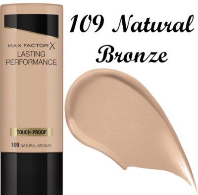 3 X 35 ml MAX FACTOR Lasting Performance Touch-Proof  MAKE-UP 109 BRONZ