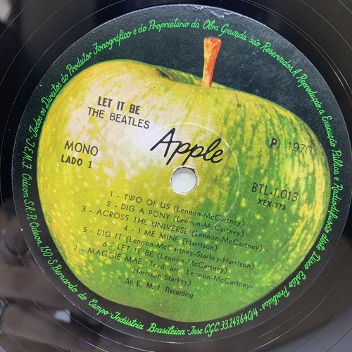The Beatles Let It Be Mono Brazil Lp Vinyl 1970 (BTL 1013) NM/EX - 第 4/5 張圖片