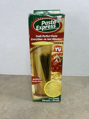 Pasta Express Cooker Pasta Maker Container Fast Easy As Seen On TV Vintage 2005