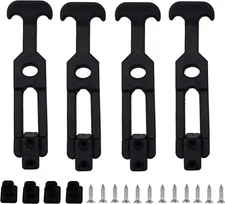 4 PCS Latest Model 6.3'' Rubber Flexible T-Handle Draw Latches,For Tool Box,Cool