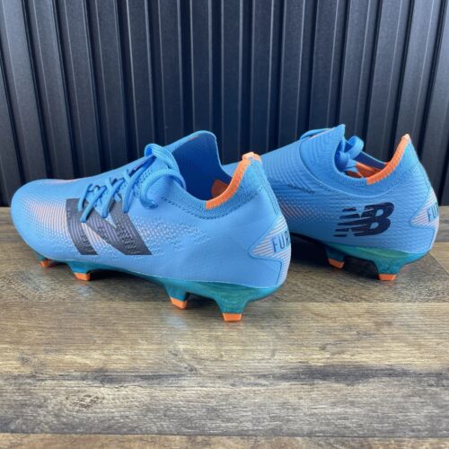 New Balance Furon Pro V7+ FG Size 11.5 Mens Blue Orange Soccer Cleats - Picture 9 of 14