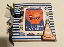 little boy premade scrapbook album