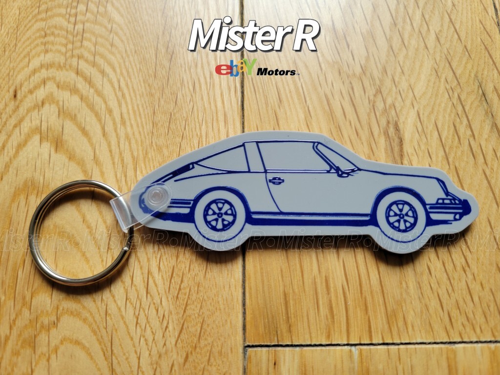 PCARMARKET • Porsche 911 Targa Keychain • Lifestyle Key Fob/Charm