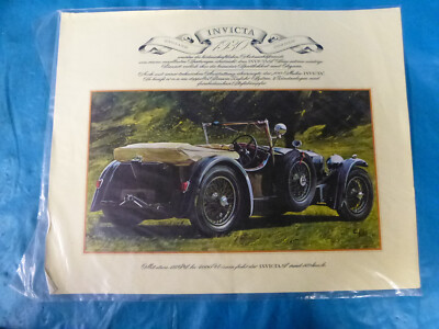 Invicta 1930    ,alte Oldtimer Sammelbilder ARAL , Kunstdrucke,