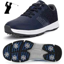 Waterproof Golf Shoes for Men Spikeless Training Sneakers Soft Casual Shoes