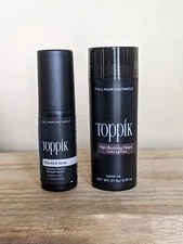 Toppik SET Hair Building Fibers Dark Brown 27.5g + FiberHold Spray 1.7 fl oz