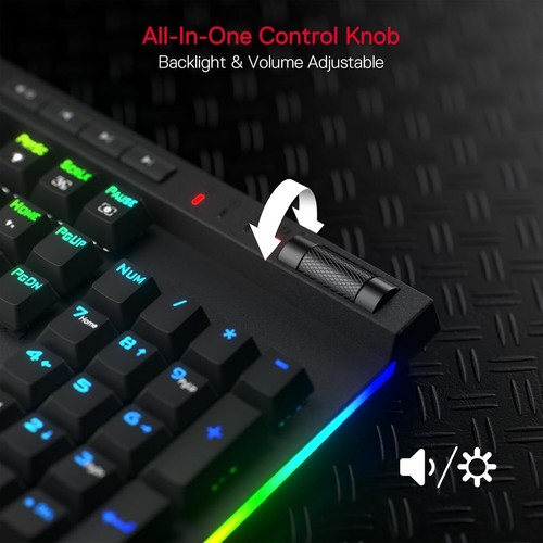 Clavier Gaming RVB Sans Fil, 3 Modes 104 Touches Clavier Mécanique avec Chaud-Swap... - Photo 7/10
