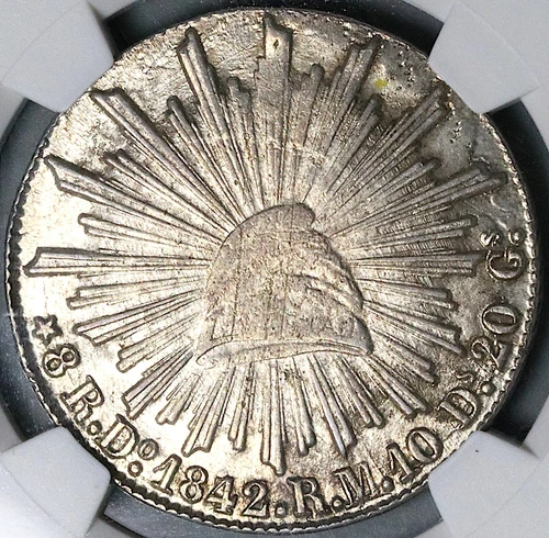 1842/31-Do NGC MS 61 Mexico 8 Reales Durango Rare Silver Coin POP 1/1 (24070901C