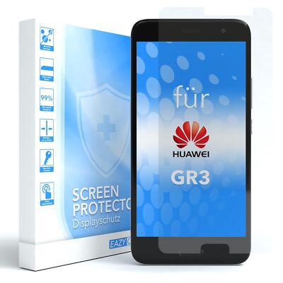EAZY CASE 1x Displayschutzglas für Huawei GR3 Schutzglas Schutzfolie Glas 9H