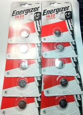 10 PACK ENERGIZER ECR1632 CR1632 Lithium Bat. (GREAT EXPIRE 04/35) FREE TRACKING