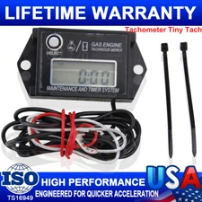 Tachometer Tiny Tach/Hour Meter for 2 Stroke & 4 Stroke Small Engine motorcycle