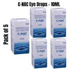 C-NAC INTAS Eye Drops Cataract N-Acetylcarnosine 10ml Pack of 5 -FAST SHIP