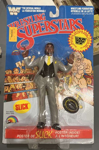 Vintage WWF LJN TITAN ~ SLICK Figure ~ WWE MOC ~ 1...