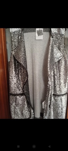 Gilet colore argento con paillettes Tezenis donna - Foto 2 di 12