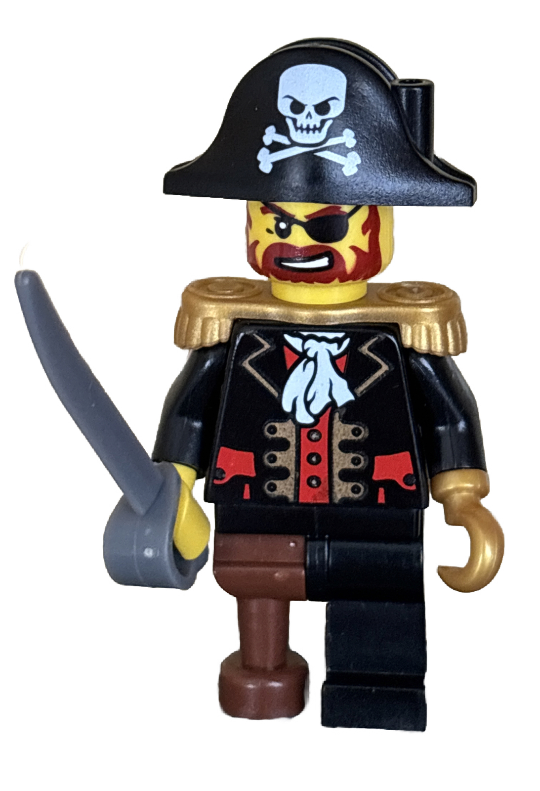 Captain Brickbeard Rare PIRATE boat Captain Brickbeard Minifigure Pirates 6243 pi116 ...