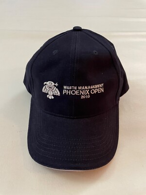 Phoenix Open 2010 Waste Management Blue Graphic Baseball Cap Hat One Size